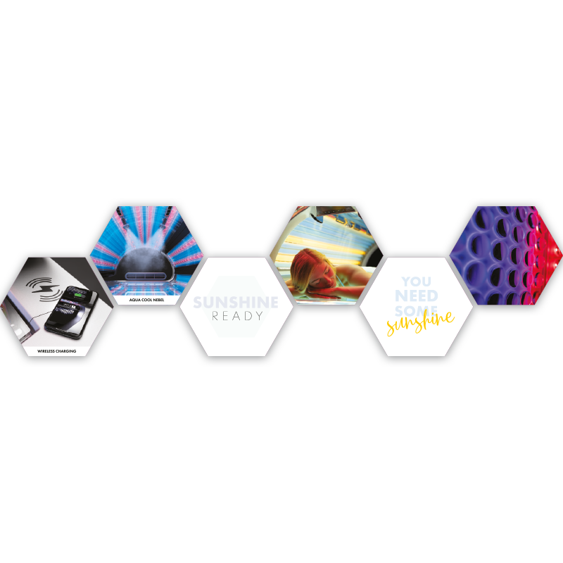 Wanddekoration Hexagon-Set P9S
